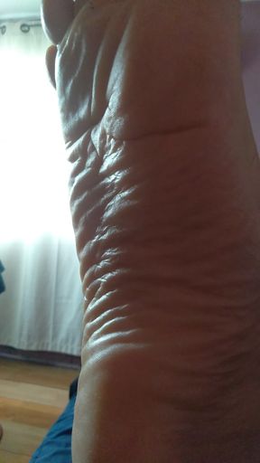 Look at the soles of my feet