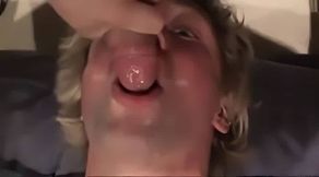 Big Cock Amateur Face Blasts Twink After Blowjob