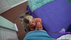 The Time When step Moms Hot Friend Came To Stay With Us