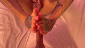 pov male footjob