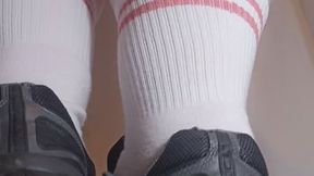 Giantess Shrunkie Ground POV – Towering Over You in Worn Sneakers & Sweaty White Socks