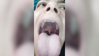 Tongue and Throat as I Laugh and make Noises to make Uvula Twitch