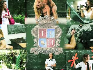 Blond student pays back her teacher with blow job