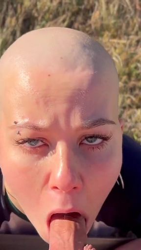 Bald Beauty Vilu Vidish Gets Used Like a Throat Toy - Deepthroat Madness