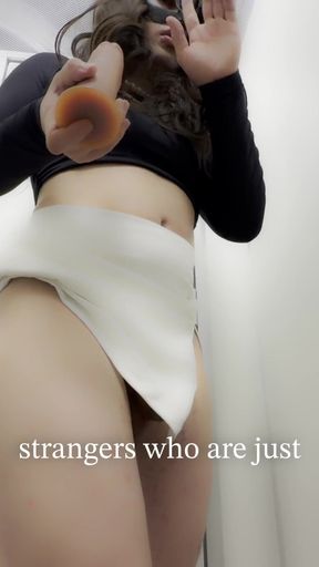 Extreme Sissy Challenge in a Public Restroom  Storytime (playbdsm.vip)   Clip 2