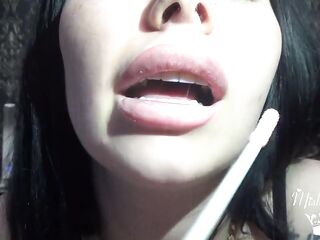 My consummate new puffy big glossy lips!