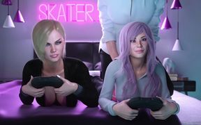 Apocalust: game Night with My Best Friends - hard Sex! fucking My Friend's Delicious Pussy | 3D Hentai Game