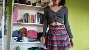 Testing my toys for belly bulge