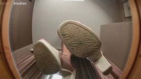 Cleo Jane can't find her stepbro! Shrunken down at her heels and sweaty bare feet! Will he ever be found! - MP4
