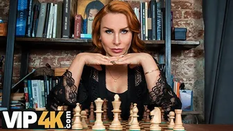 Busty redhead cougar Tanya Foxxx fucks young guy after chess game