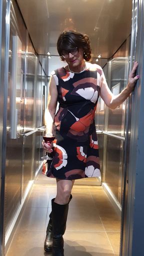 Tits and cock in hotel elevator