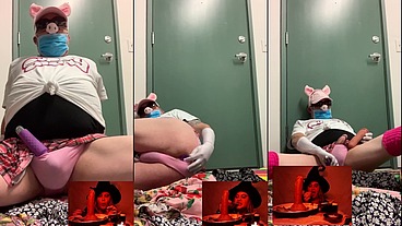 Become the gay sissy pig and help your piggie release their milk in you by Goddess Lana