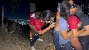 hotwife fez trilha noturna e acabou levando duas gozadas dos amiguinhos do marido