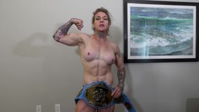 Muscle Girls Sex Fight and Strap on Fuck