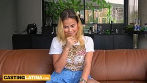 Casting Latin Beauty Gets Pounded & Sucked Hardpostcoital