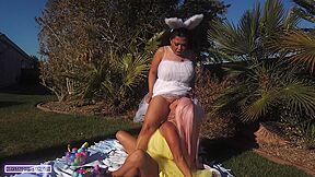 Aubrey Black & Krystal Davis - Easter Egg Laying Naughty Bunnies - Teaser Video
