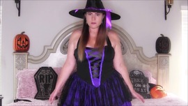 Sexy Witch MILF Nikki Halloween 2022 Dildo Suck and Fuck With JOI