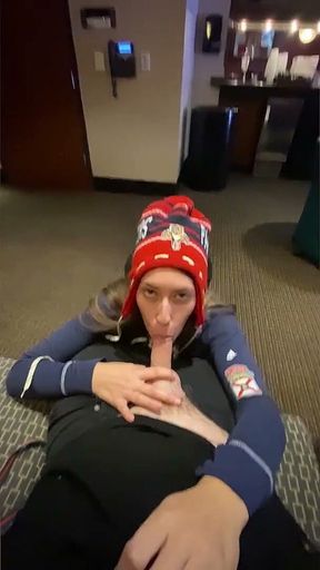 How About I Blow You... at the Sports Game!? Amateur Babe Kimber Lee!