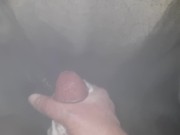 Winter Public Hot Spring Outdoor Shower Huge Cum