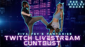 4K Ashley Moore - Twitch Livestream Cuntbust