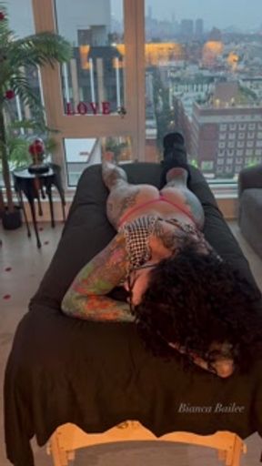 Emmanuel Lustin does a full oil rubdown on Bianca Bailee