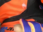 EGLAN PLAY IN MOTOCROSS SUIT