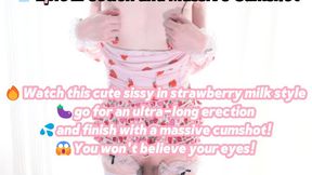 Cute Sissy Epic Erection Massive Cumshot