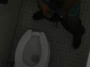 Caught Jerking Off In Public Bathroom