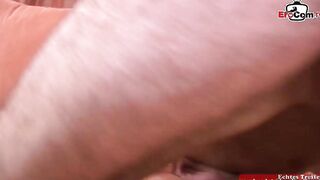 Young Thin blonde 19 Year Mature with tiny titties get a mouth