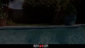 Busty stepmom getting naughty with her stepson in laundry room - Kat Marie