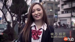 Horny Kanna Sakuno College Girl's Blowjob to Creampie