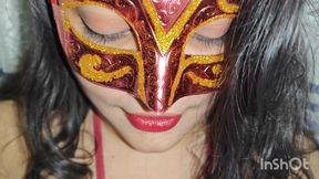 Real cuckold husband filming wife and cum inside her mouth