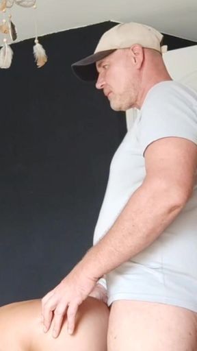 Stepdaddy Fuck You. Anal Creampie From Horny Stepdaddy