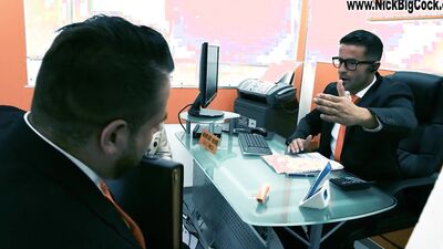 Watch as busty Latina Kesha Ortega trades sex for cash with a loan officer