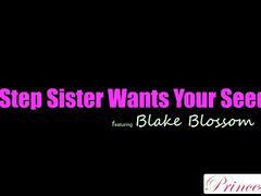 Blake Blossom Helps Stepbro Resist Temptation of Her Juicy