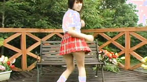 Naughty asian  does a striptease
