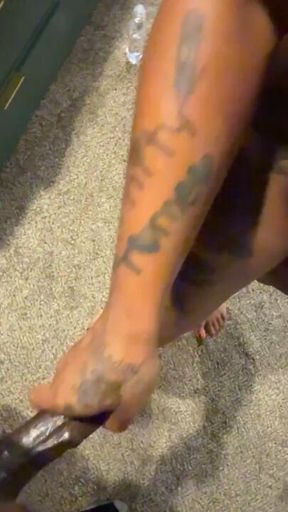 Oiled up and fucked