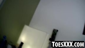 Preston Ettinger's sexy foot surprise for horny buddy