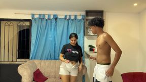 PRETTY STEPMOM LET&#039;S PLAY AND IF YOU LOSE YOU GIVE ME YOUR BIG ASS. I place a bet with my BIG ASS STEPMOM and cheat to win.