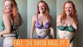 Fall SHEIN Lingerie Haul PT 2 with Big Boob BBW Milf Laura Leslie