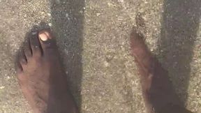 BBC King Feet In Miami Beach Sand and Waves - MP4 1080p