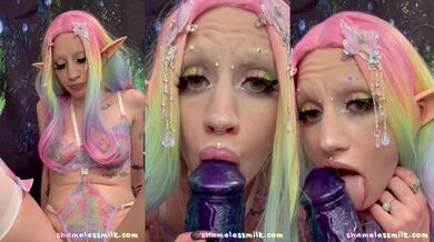 Virgin Elf Summoned to Give the DragonKing a Blowjob