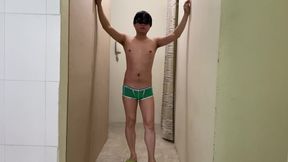 Asian Boy Sexy Dance with Hot Handjob and Creampie Cumshot