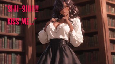 Librarian Girlfriend Kissing You While Working (Mouth Sounds) (Moaning) (Writing) (Playful) [ASMR]