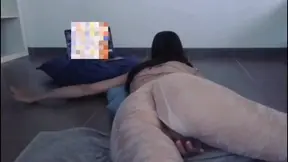 Huge orgasm while watching porn