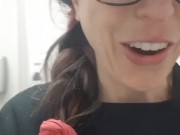 Peeing At A Gas Station Before My Morning Hike