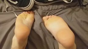 The feet of little angel