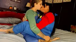 Lesbian Cosplay Mario and Luigi Scissoring