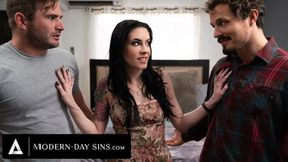 MODERN-DAY SINS - Sexy Anna de Ville Offers Her Holes To Bickering Studs Who Want Her For Themselves