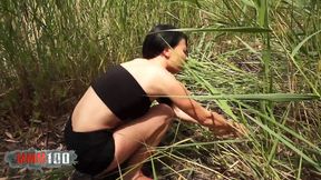 mademoiselle justine fucking in the woods with max casanova